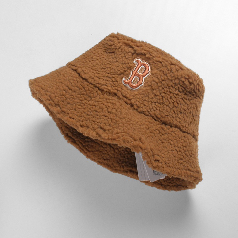 Mũ tròn MLB Bucket lông cừu logo B BUCKET ,Mũ thời trang Meowist