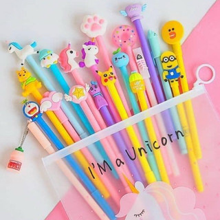 Set 20 bút bi nước siêu cute giao mẫu ngẫu nhiên.