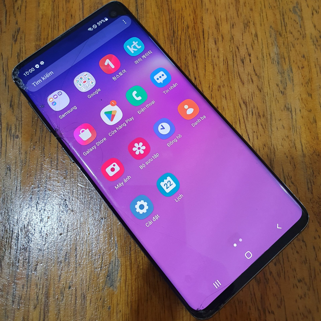 Điện Thoại Samsung S10 củ vỡ màn hình giá rẻ - Ram 8gb - Bộ nhớ 128gb