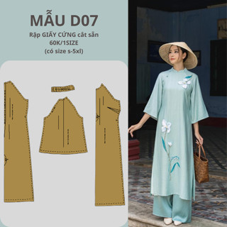 RẬP GIẤY CỨNG CẮT SẴN ÁO DÀI D07