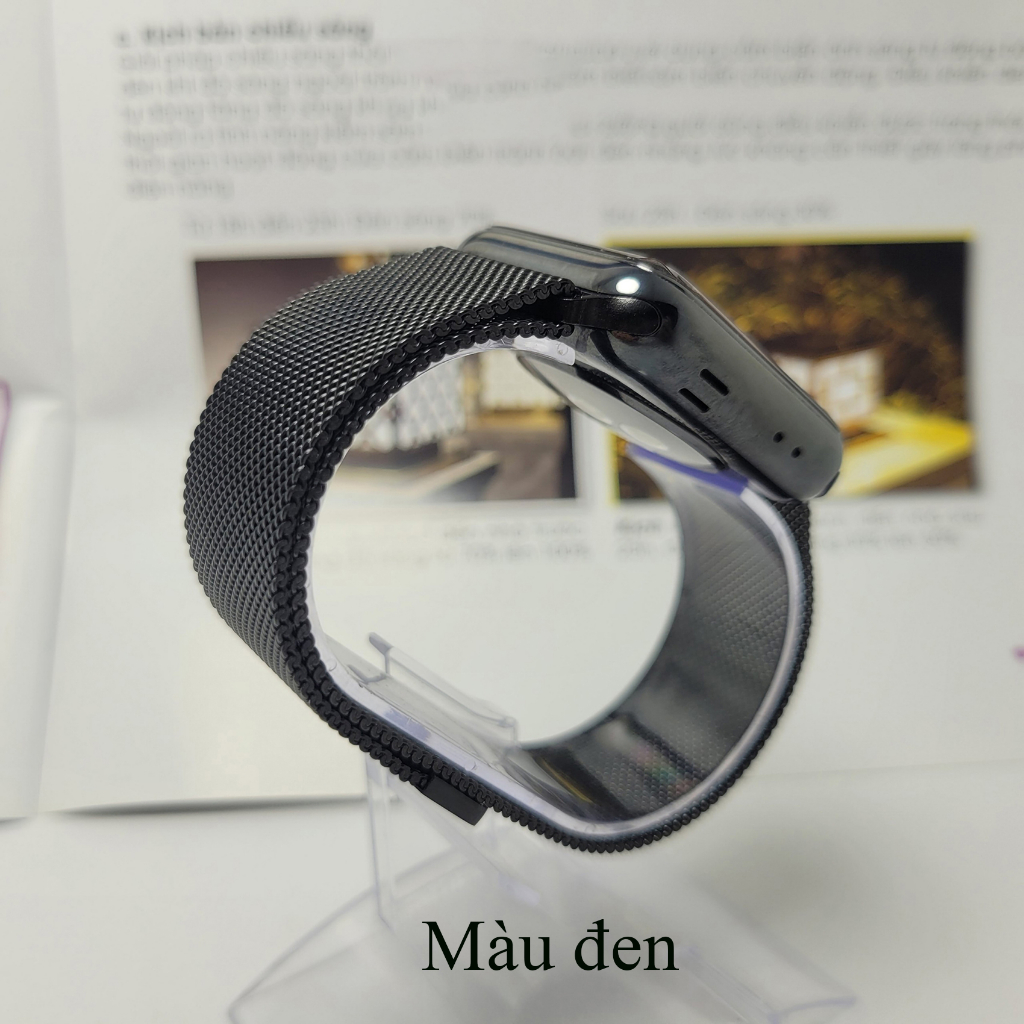 Dây đồng hồ thông minh thép series 8 7 6 5 4 3 2 Ultra SE, dây đeo đồng hồ kim loại 49mm 45mm 44mm 42mm 41mm 40mm 38mm