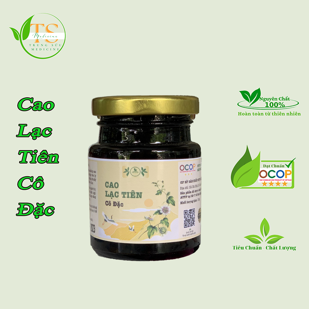 Cao Lạc Tiên Trung Sửu  chuẩn OCOP lọ 100G.Hỗ trợ mất ngủ, đau đầu, mệt mỏi, suy nhược thần kinh