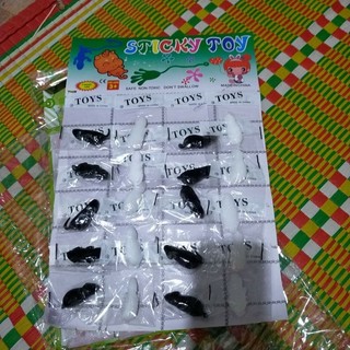 Vỉ 20 Con Chuột Đen trắng dẻo dính