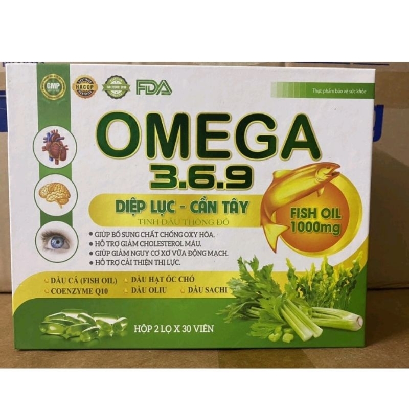 OMEGA 369 DIỆP LỤC CẦN TÂY 60 viên