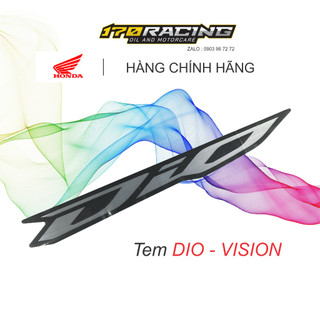 Tem ốp bên dio 110 japan, vision zin - hàng chính hãng honda