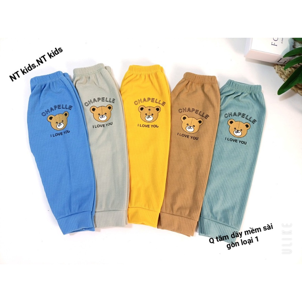Quần dài cho bé - Quần len tăm cho bé, quần chục bé trai bé gái 6-15kg
