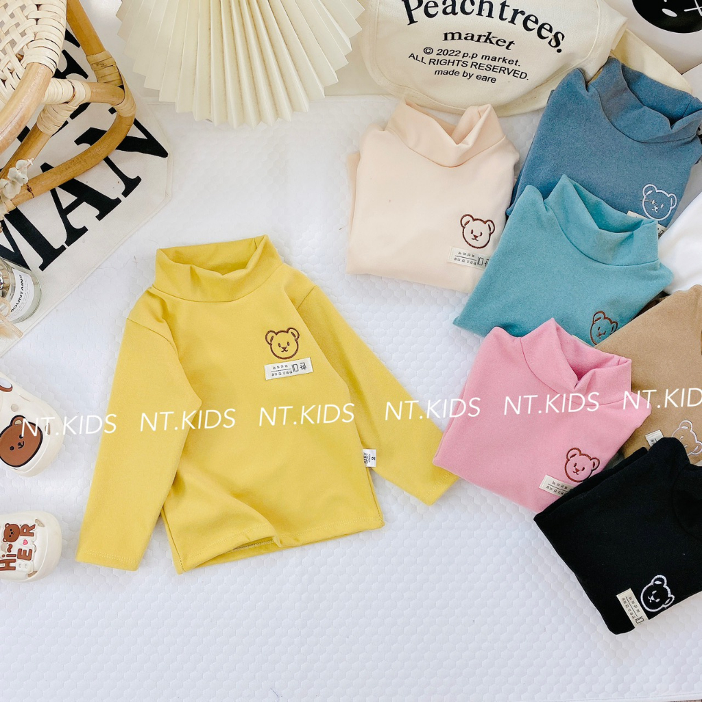 Áo giữ nhiệt cho bé_ Áo giữ nhiệt cho bé trai,bé gái chất liệu lông nhung 2 mặt ấm áp cho bé 7-15kg