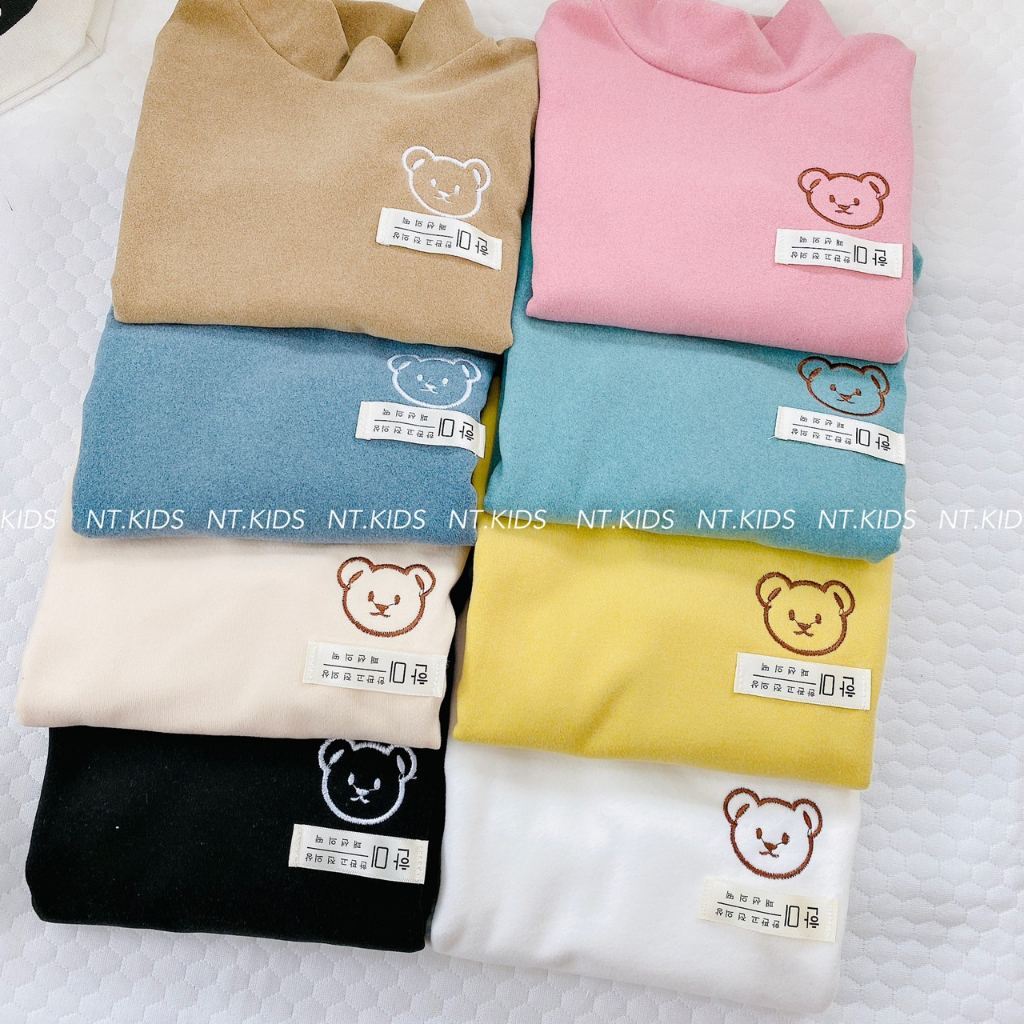 Áo giữ nhiệt cho bé_ Áo giữ nhiệt cho bé trai,bé gái chất liệu lông nhung 2 mặt ấm áp cho bé 7-15kg