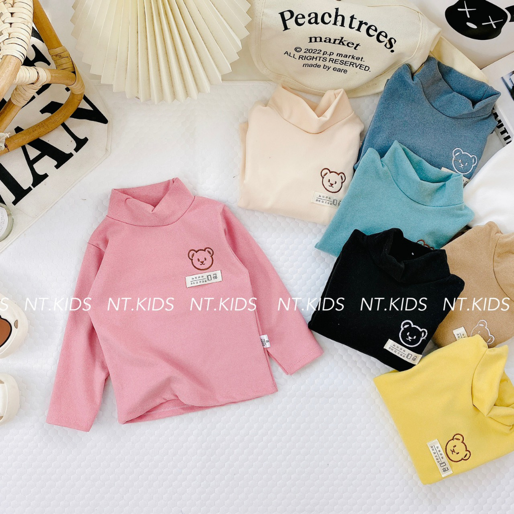 Áo giữ nhiệt cho bé_ Áo giữ nhiệt cho bé trai,bé gái chất liệu lông nhung 2 mặt ấm áp cho bé 7-15kg