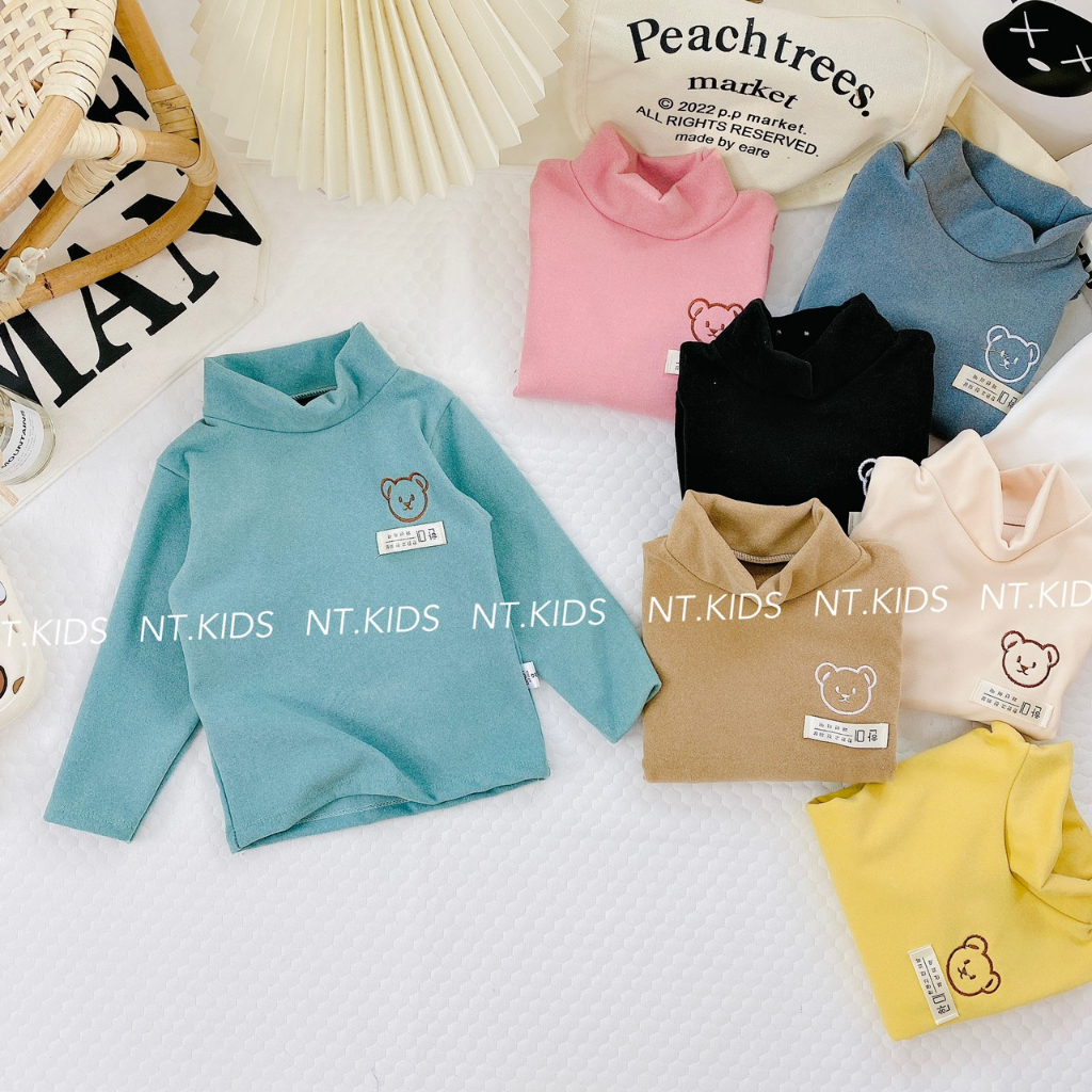 Áo giữ nhiệt cho bé_ Áo giữ nhiệt cho bé trai,bé gái chất liệu lông nhung 2 mặt ấm áp cho bé 7-15kg
