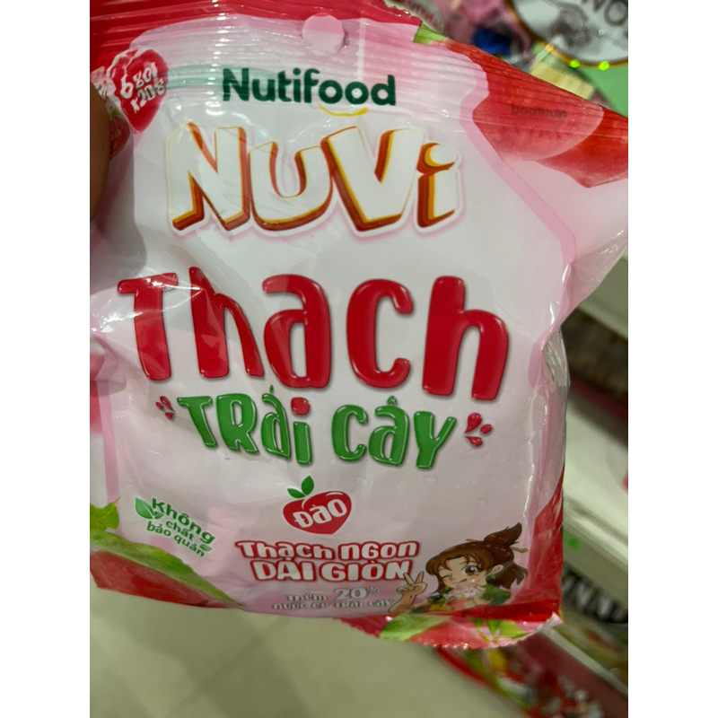 Thạch Trái Cây Nho,Đào Túi 120g/6 gói*20g  taphoatoanngocc