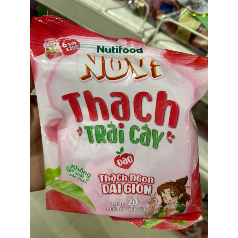 Thạch Trái Cây Nho,Đào Túi 120g/6 gói*20g  taphoatoanngocc