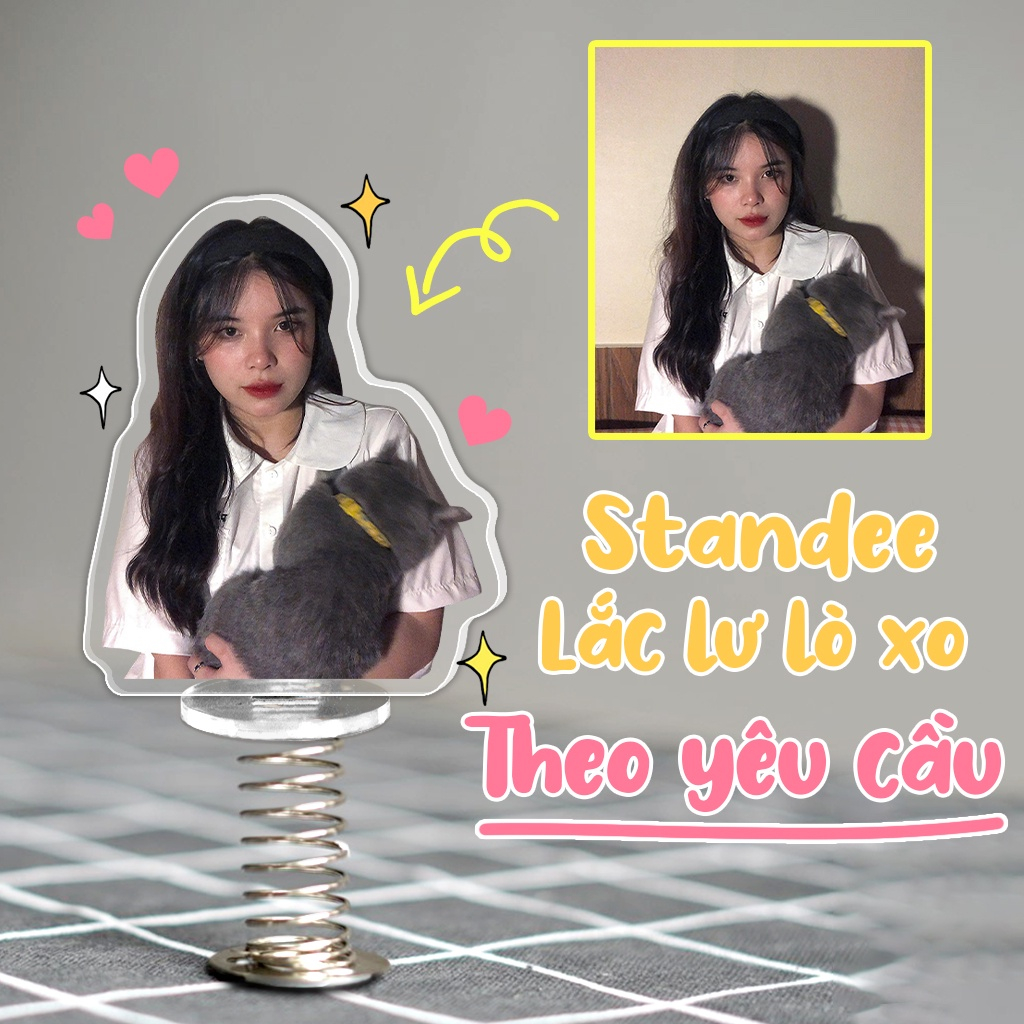 Standee lò xo lắc lư đáng yêu in theo yêu cầu