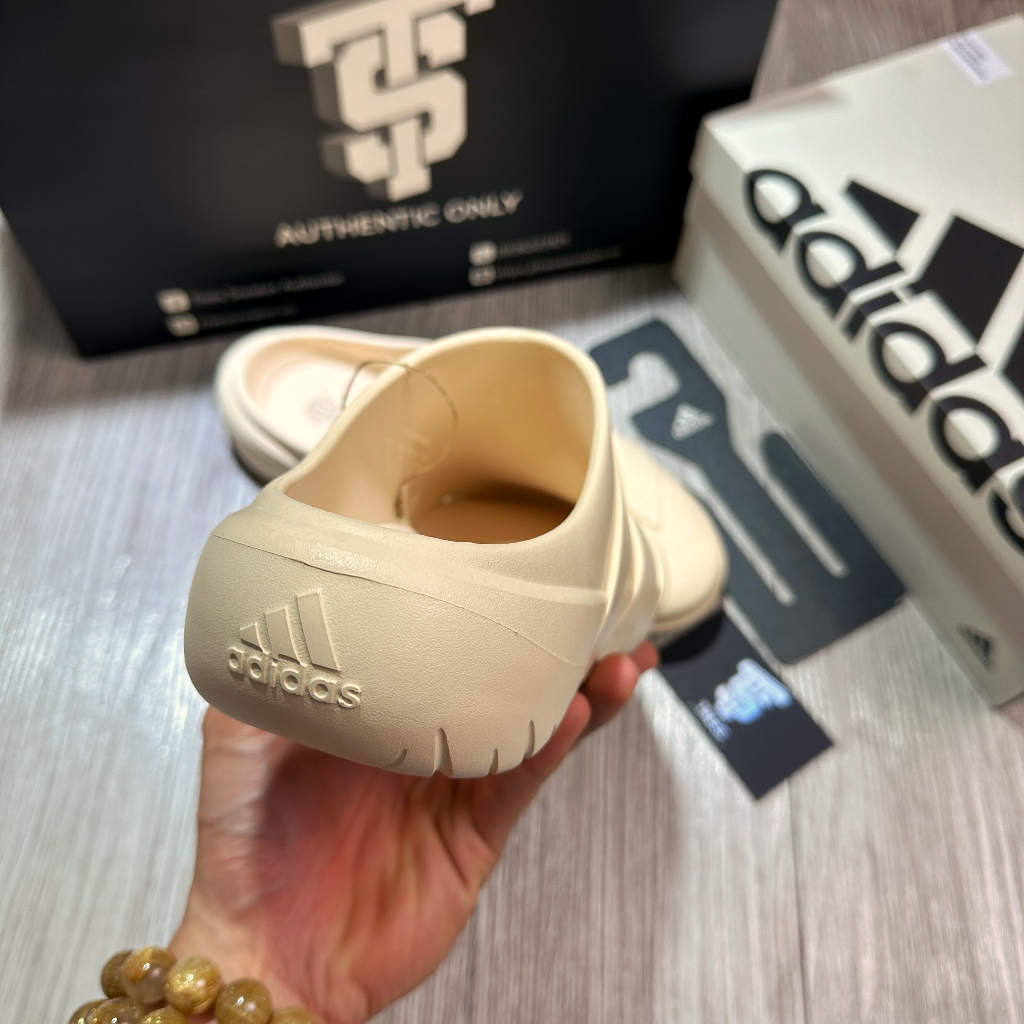 Dép ADIDAS ADICANE CLOGS SLIDES BEGIE HQ9916 Full Box Tag Auth