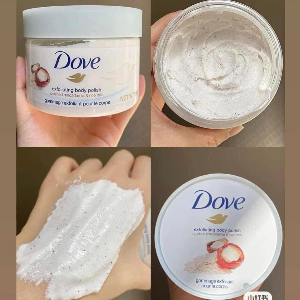 Tẩy tế bào chết Dove Lựu và bơ hạt mỡ 225ml