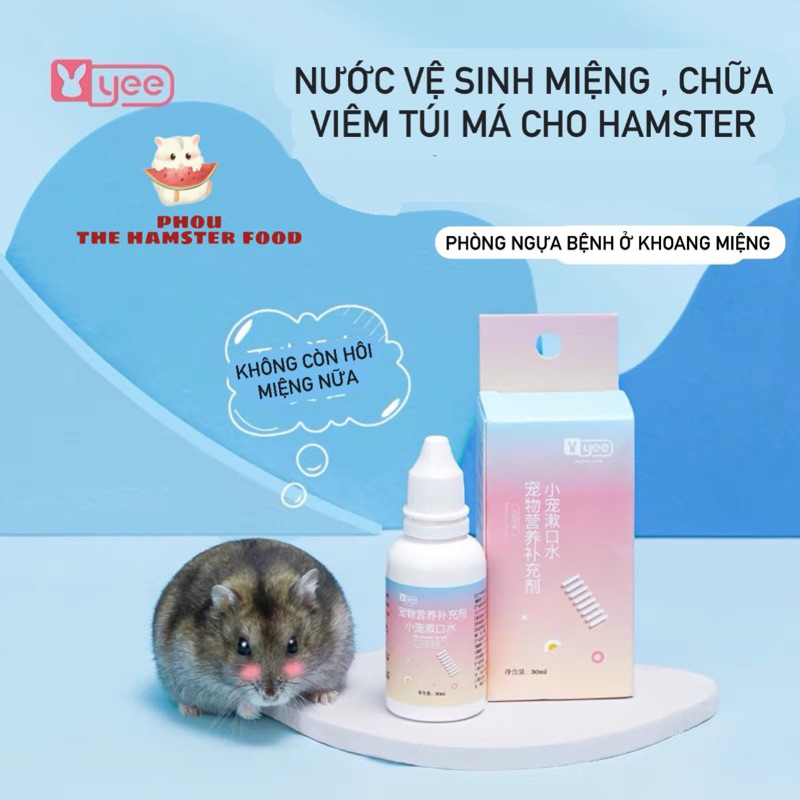 Nước vệ sinh miệng chữa viêm túi cho Hamster