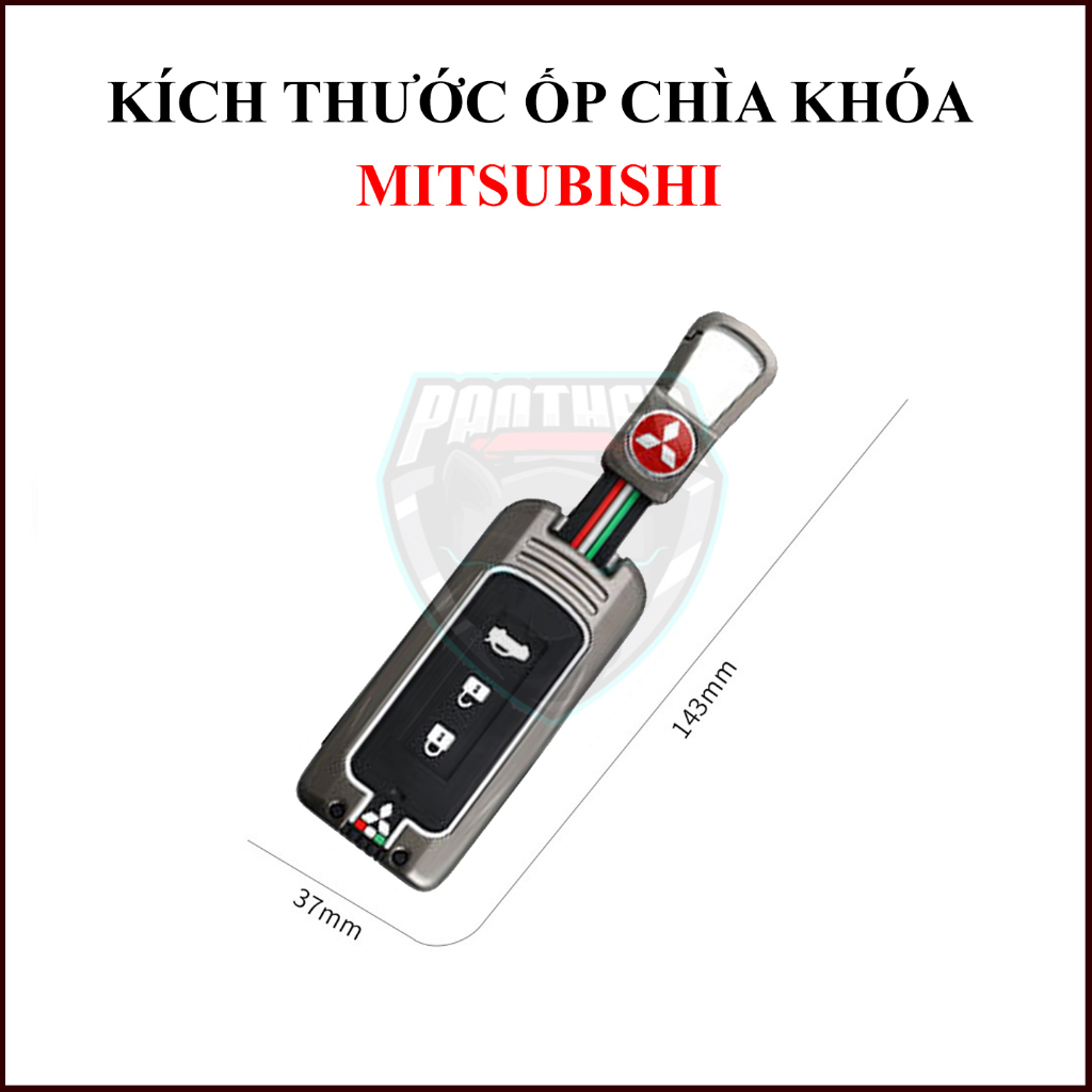 Ốp Chìa Khóa Xe Mitsubishi Xpander, Outlander, Attrage Pajero Sport Mirage, Triton Họa Tiết Cờ Ý Sang Trọng