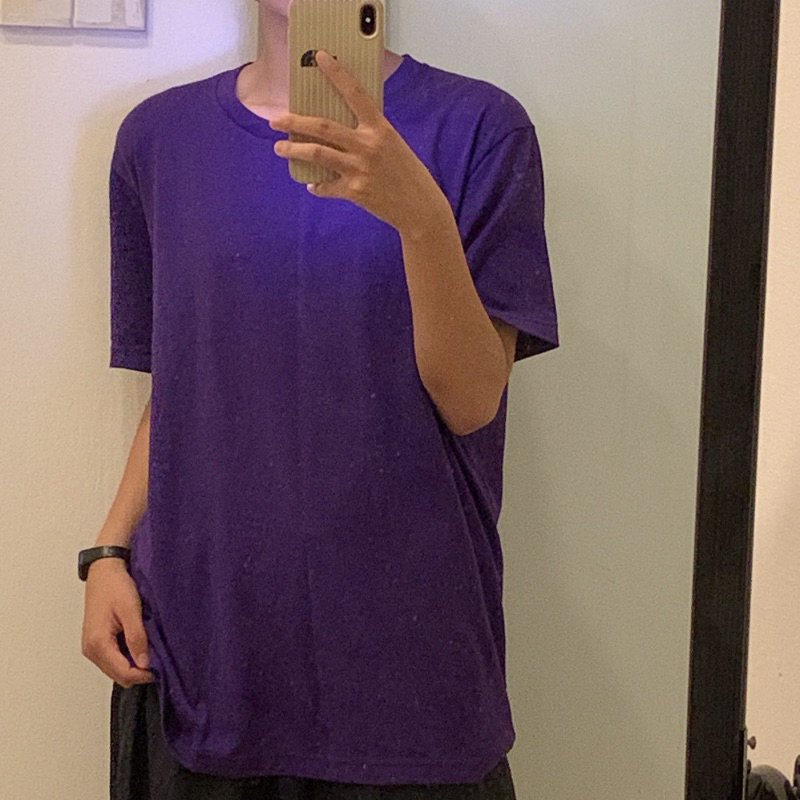 Pass áo Uniqlo tím như mới 2hand