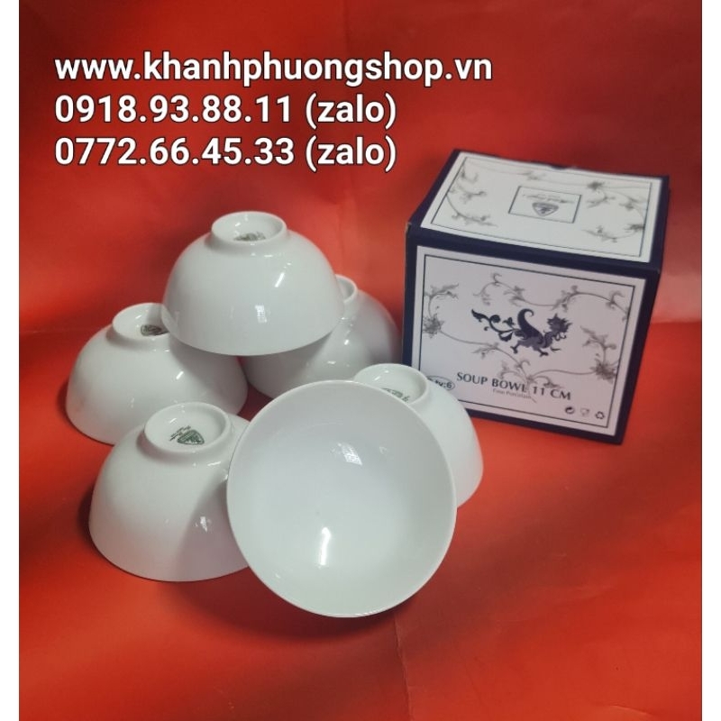 Bộ 6 chén ăn cơm sứ Minh Long - chén ăn cơm sứ minh long