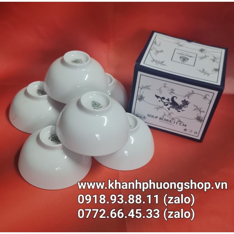 Bộ 6 chén ăn cơm sứ Minh Long - chén ăn cơm sứ minh long