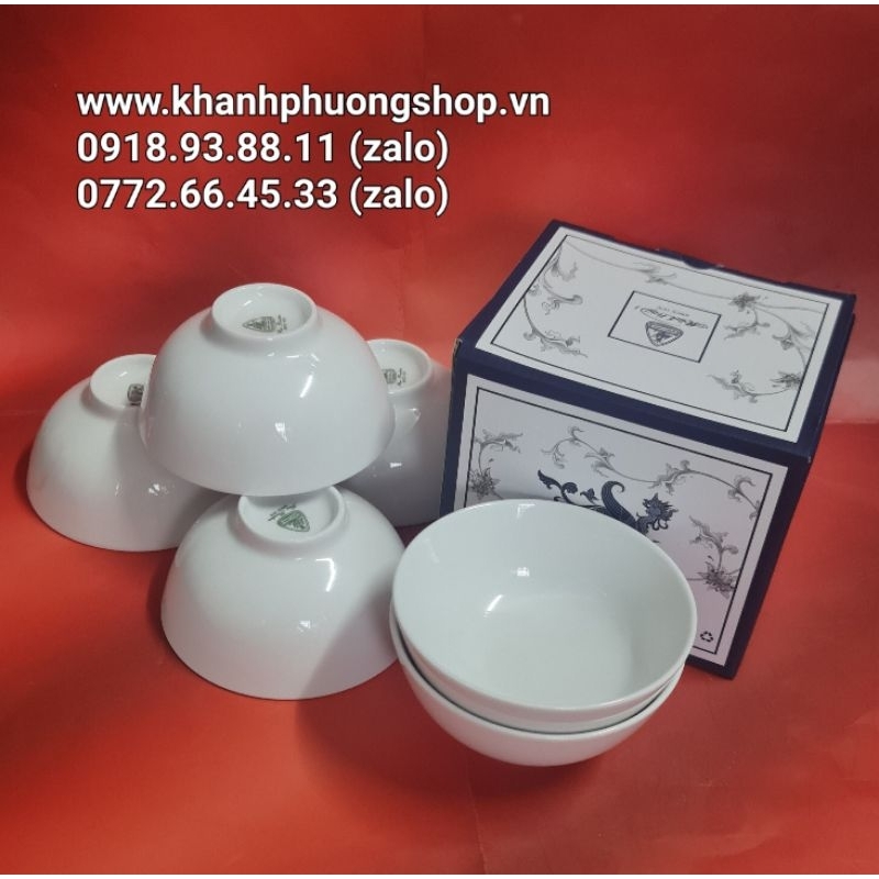 Bộ 6 chén ăn cơm sứ Minh Long - chén ăn cơm sứ minh long