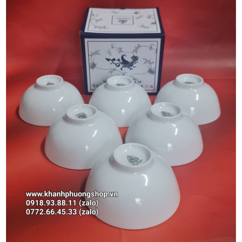 Bộ 6 chén ăn cơm sứ Minh Long - chén ăn cơm sứ minh long
