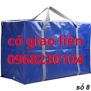 Túi dứa, túi bạt đa dụng có khóa kéo hai đầu, đựng đồ trên 20 kg (nhiều size)