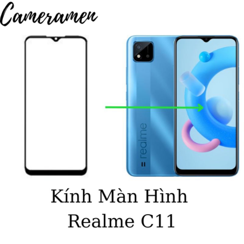 Kính Ép / Kính Màn Hình Realme C11