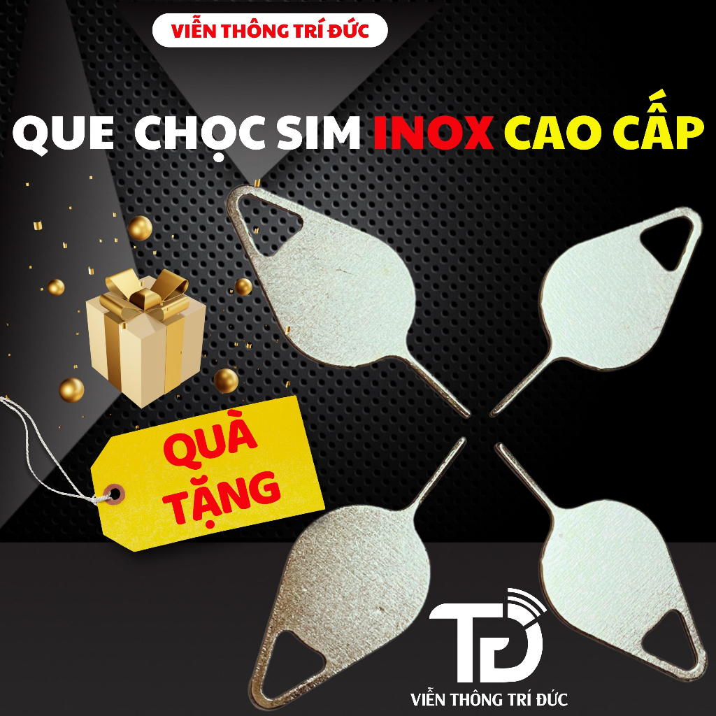 Que Chọc Sim 4G Inox Không Gỉ, Que Lấy Sim Giá Rẻ, Có Lỗ Treo Móc Khóa Dành Cho Điện Thoại - Viễn Thông Trí Đức