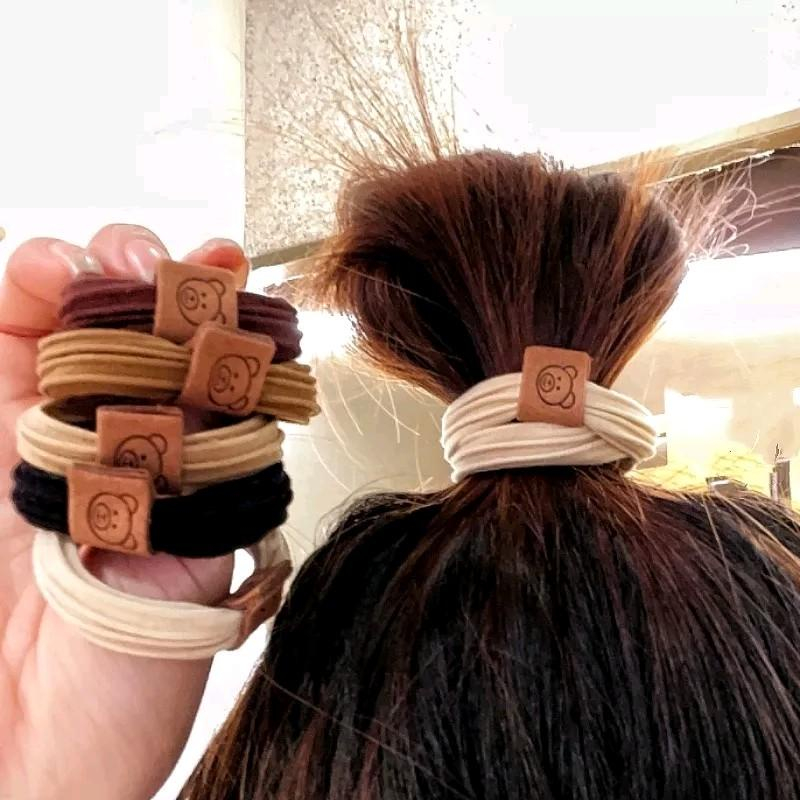 MVP3387 Set 10 Chiếc Dây Chun Buộc Tóc Hình Gấu Nhiều Màu Siêu Xinh