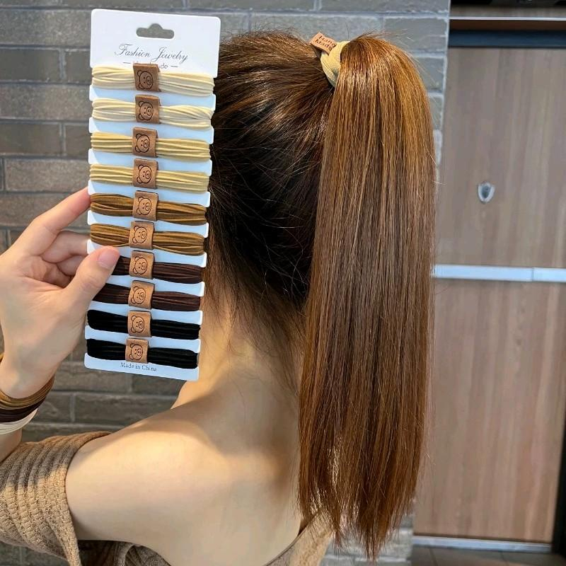 MVP3387 Set 10 Chiếc Dây Chun Buộc Tóc Hình Gấu Nhiều Màu Siêu Xinh