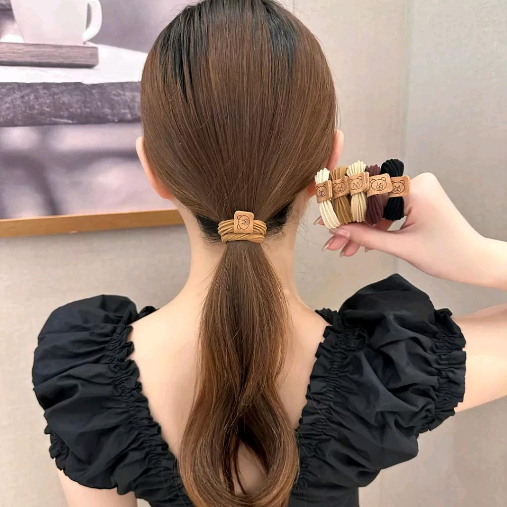 MVP3387 Set 10 Chiếc Dây Chun Buộc Tóc Hình Gấu Nhiều Màu Siêu Xinh