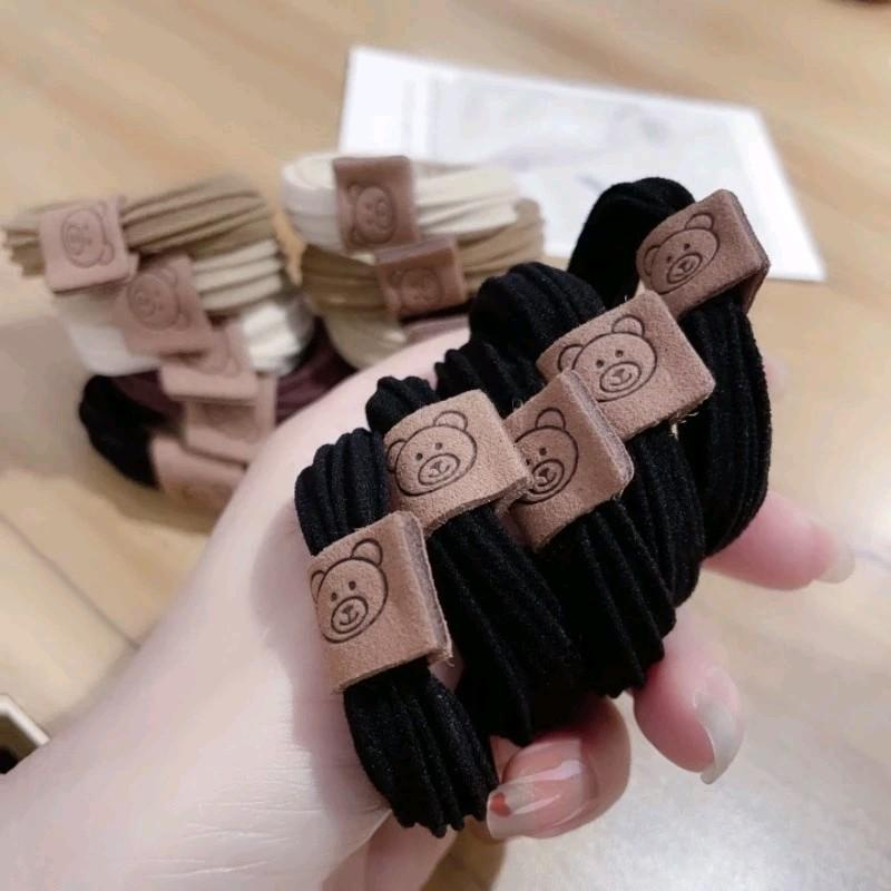 MVP3387 Set 10 Chiếc Dây Chun Buộc Tóc Hình Gấu Nhiều Màu Siêu Xinh