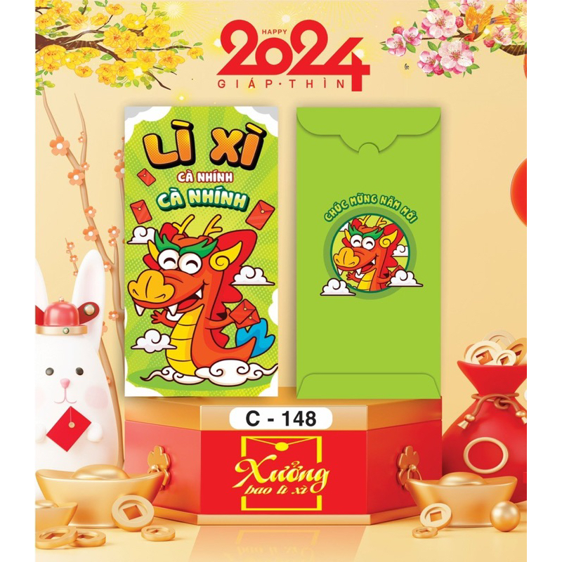 Combo 50 bao lì xì CÂU NÓI TREND năm 2024 giá xưởng, bao lì xì tết