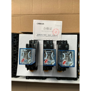 Rơ le trung gian, rơ le kiếng 8 chân 220vac, 24vdc, 12vdc , đế 8 chân dẹt nhỏ omron my2n-j