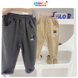 Quần KaKi dài cho bé, quần dài kaki cho bé trai CHiVu's Kid phong cách Hàn Quốc