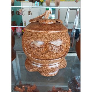 Bộ vỏ ủ giữ ấm bình trà gỗ dừa cao cấp xuất khẩu 1500ml