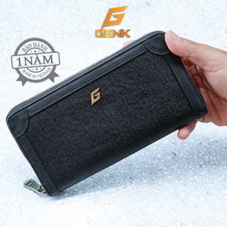 Ví Da Bò Nam Dáng Dài Cầm Tay Mainz Thương Hiệu Genk - GBM