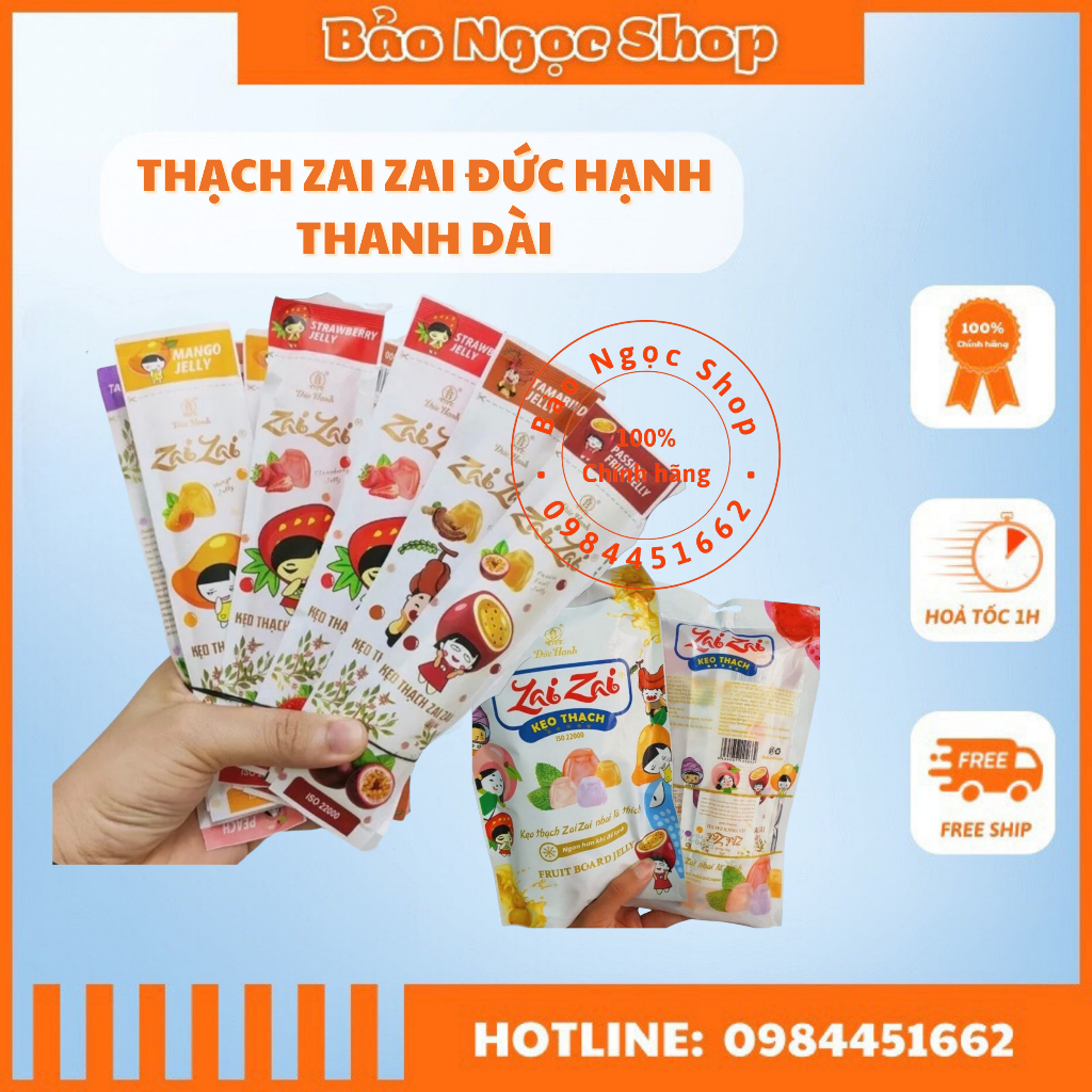 Thạch trái cây zai zai Đức Hạnh thanh dài