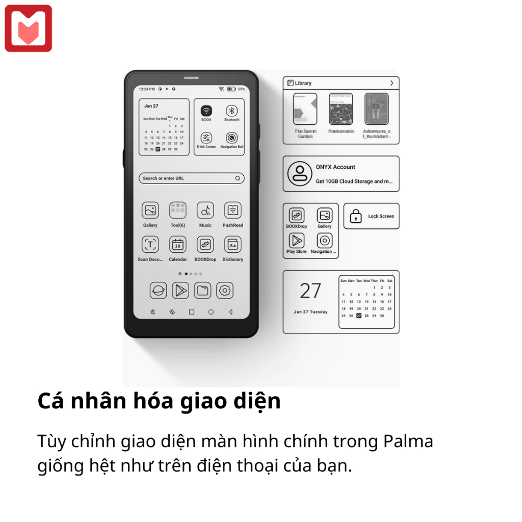 Máy đọc sách Boox Palma chính hãng