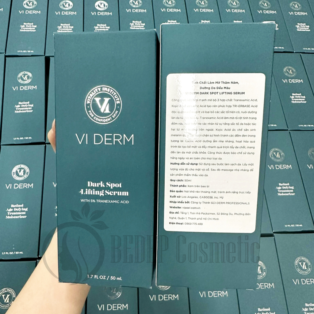 Viderm Dark Spot Lifting Serum, Giảm thâm nám làm đều màu da 5% tranexamic acid.