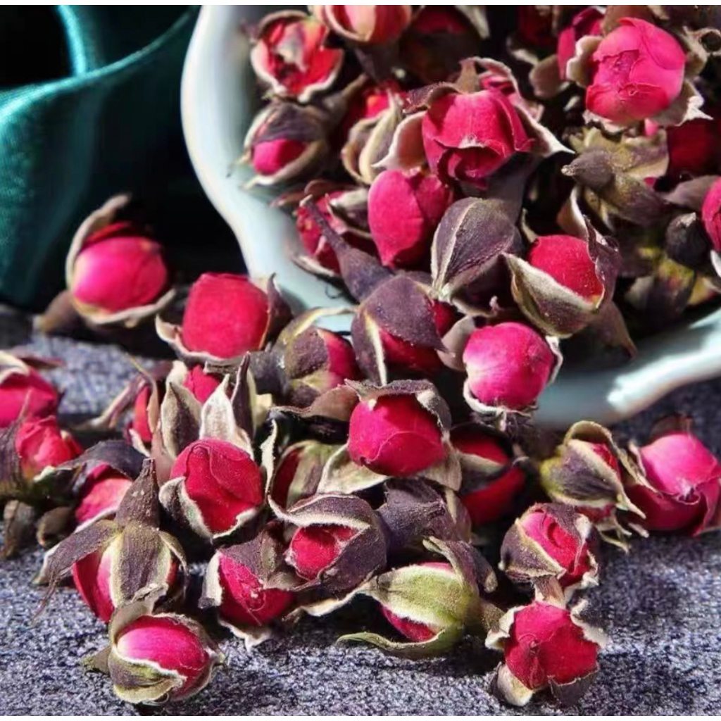 TRÀ NỤ HOA HỒNG TÂY TẠNG sấy khô nguyên nụ 50 - 200gram - Đẹp da, giảm stress, detox cơ thể