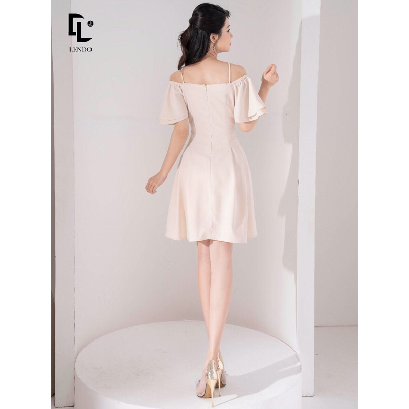 Pass Đầm Tiệc Yếm Tay Cánh Tiên Hai Tầng LENDO