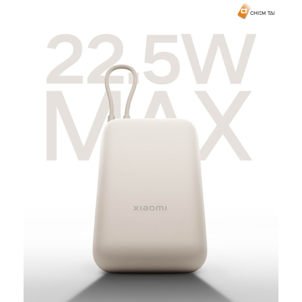 Pin sạc dự phòng 10000mAh 22.5W Xiaomi Pocket P15ZM có cáp sạc