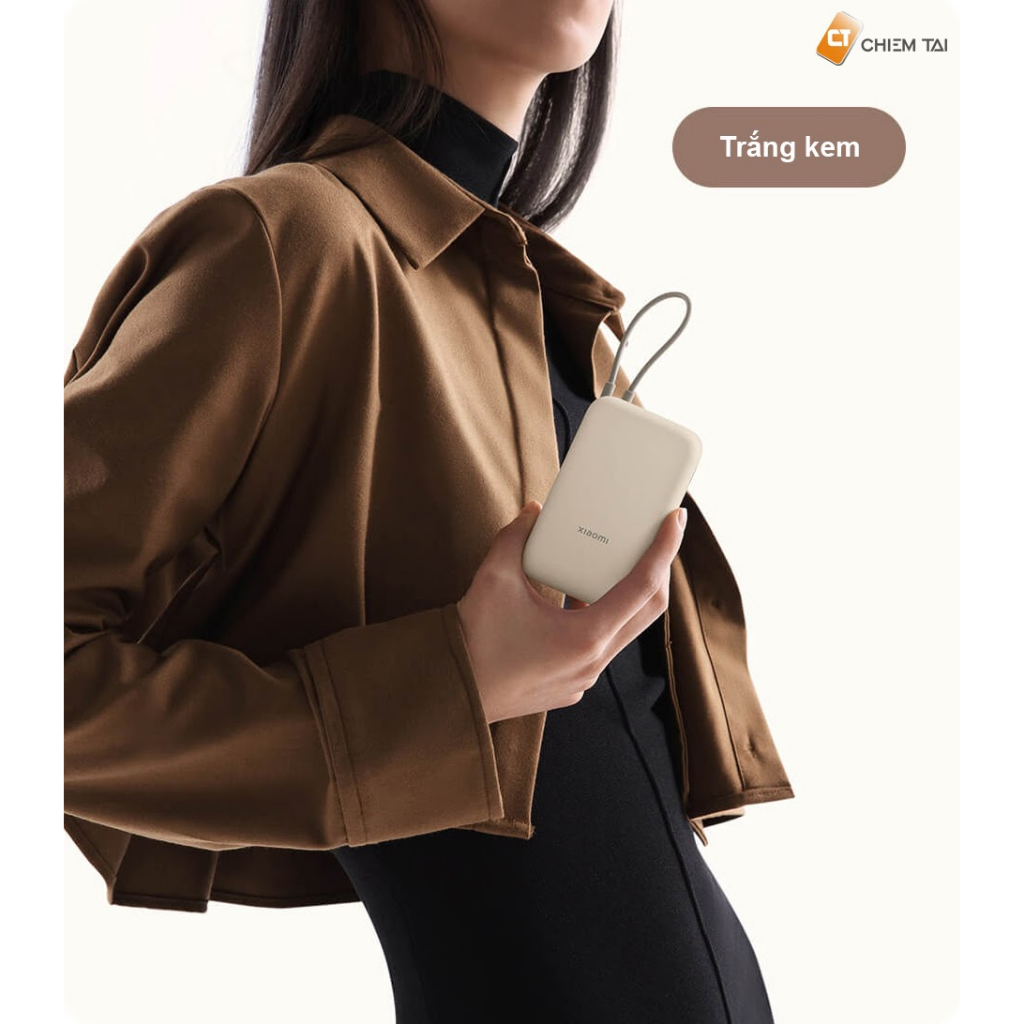 Pin sạc dự phòng 10000mAh 22.5W Xiaomi Pocket P15ZM có cáp sạc