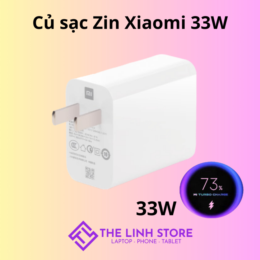 Sạc nhanh Xiaomi 33W zin chính hãng - Mi Charge Turbo 33W
