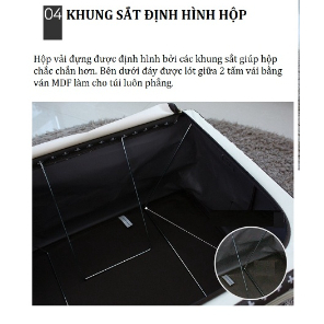 Túi Đựng Quần Áo, Hộp Vải Đựng Quần Áo Khung Thép Chắc Chắn, Đựng Chăn Màn, Đồ Chơi, Sắp Xếp Không Gian | BigBuy360 - bigbuy360.vn