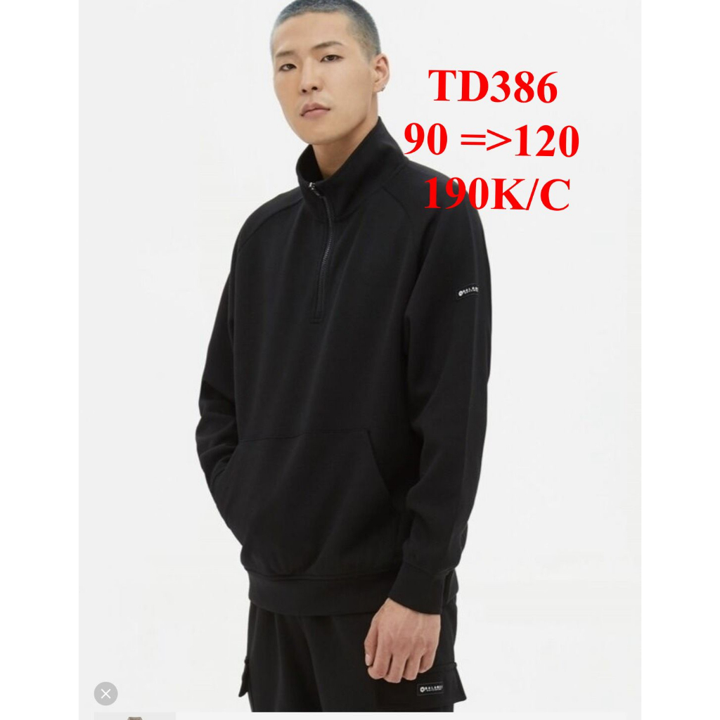 * Mã TD386: Sweater NAM dây kéo xuất Hàn, hiệu  unisex