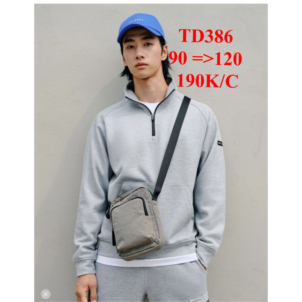 * Mã TD386: Sweater NAM dây kéo xuất Hàn, hiệu  unisex