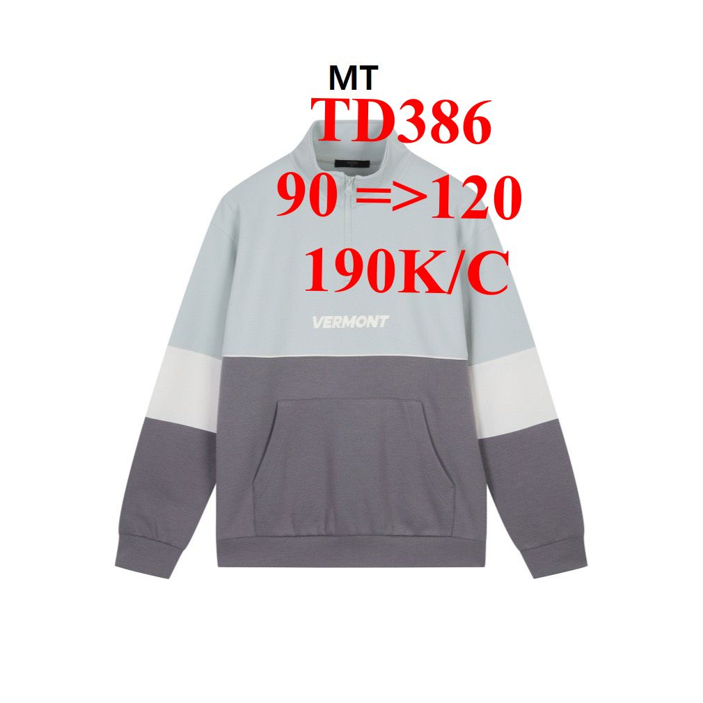 * Mã TD386: Sweater NAM dây kéo xuất Hàn, hiệu  unisex